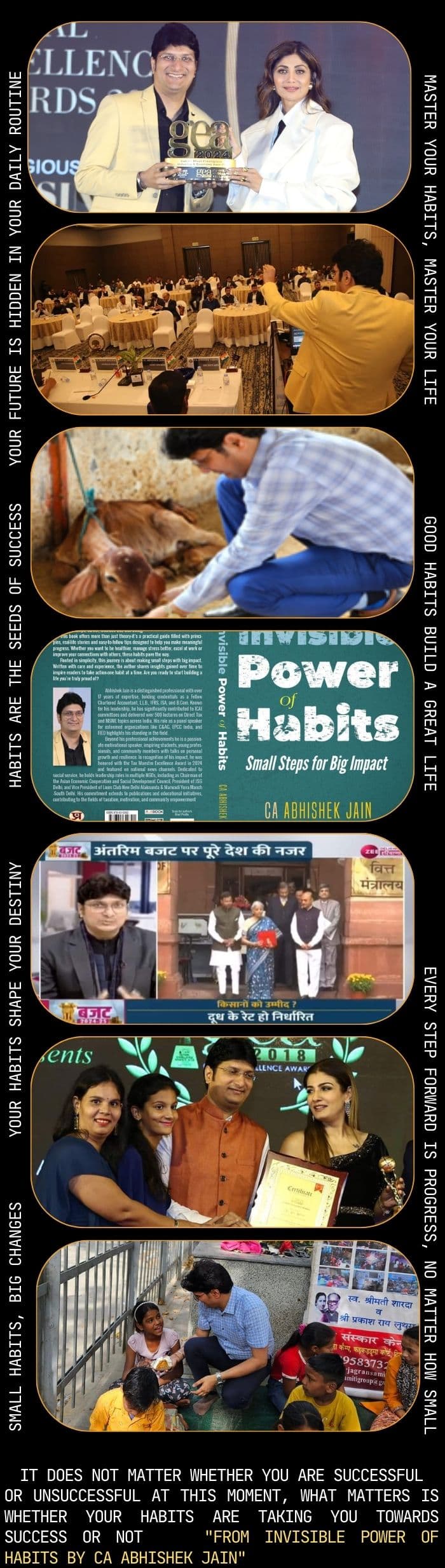 Habits that shape success - from Invisible Power of Habits by CA Abhishek Jain